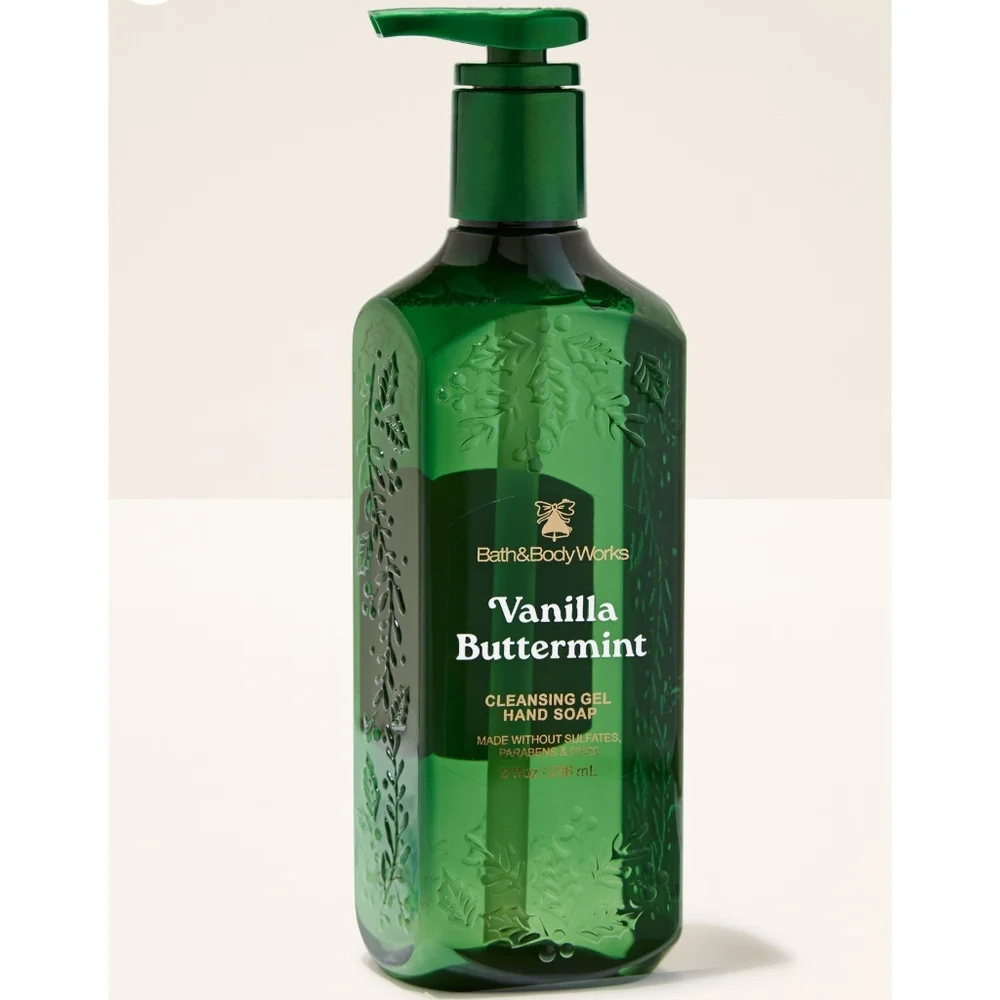 Bath & Body Works Vanilla Buttermint Cleansing Gel Hand Soap 8oz NEW RARE